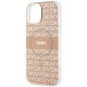 DKNY IML Mono & Stripe MagSafe case for iPhone 15 / 14 / 13 - pink