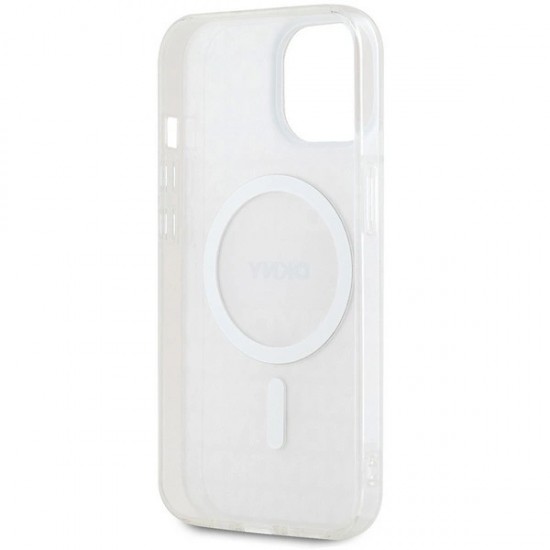 DKNY IML Mono & Stripe MagSafe case for iPhone 15 / 14 / 13 - pink