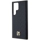 DKNY Leather Pattern Metal Logo MagSafe case for Samsung Galaxy S24 Ultra - black