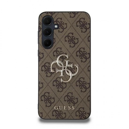 Guess 4G Big Metal Logo case for Samsung Galaxy A35 - brown
