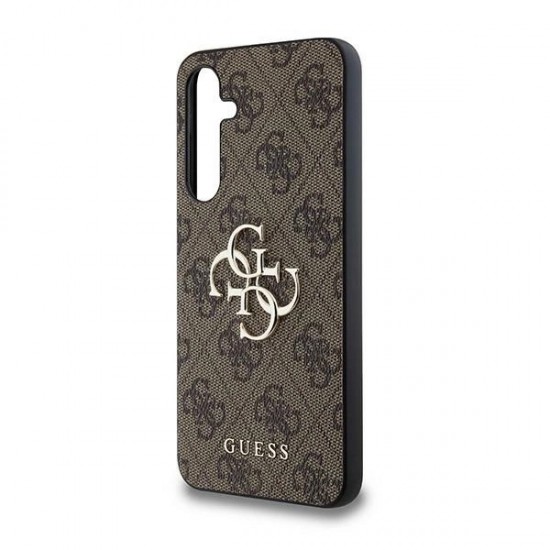 Guess 4G Big Metal Logo case for Samsung Galaxy A35 - brown