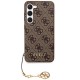 Guess 4G Charms Collection case for Samsung Galaxy A35 - brown
