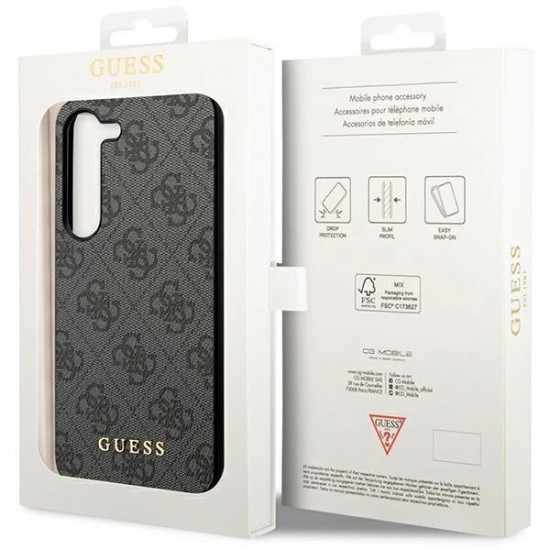 Guess 4G Charms Collection case for Samsung Galaxy A35 - black