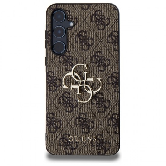 Guess 4G Big Metal Logo case for Samsung Galaxy A55 - brown