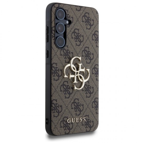 Guess 4G Big Metal Logo case for Samsung Galaxy A55 - brown