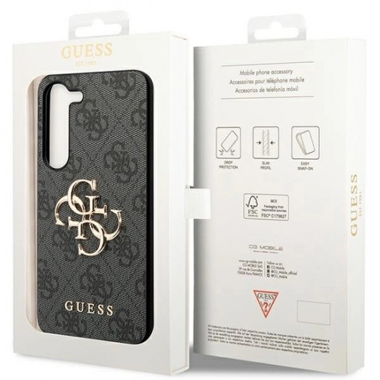 Guess 4G Big Metal Logo case for Samsung Galaxy A55 - black
