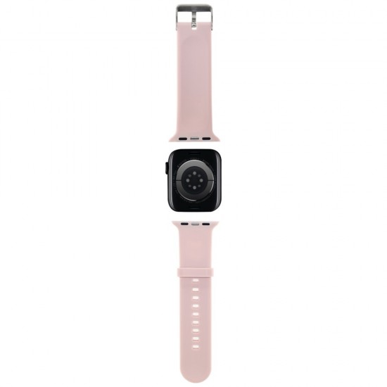 Karl Lagerfeld 3D Rubber Karl&Choupette Heads strap for Apple Watch 38/40/41mm - pink