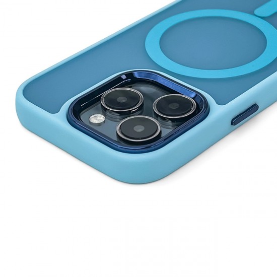 Magnetic Collection MagSafe case for iPhone 16 Plus - light blue