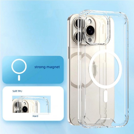 Clear Corner Case MagSafe for iPhone 16 - Clear