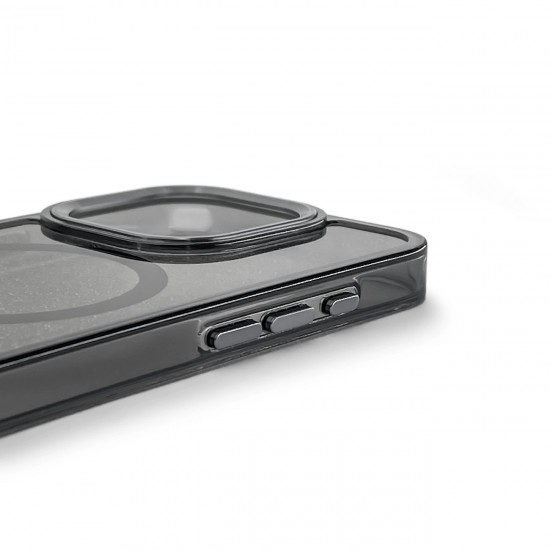 Glitter Case MagSafe for iPhone 16 Pro Max - black with glitter