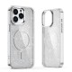 Glitter Case MagSafe for iPhone 16 Pro Max - white with glitter