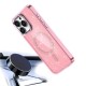 Glitter Case MagSafe for iPhone 16 Pro - pink with glitter