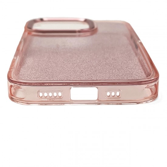 Glitter Case for iPhone 16 Pro - pink with glitter