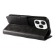 Leather Book Case for iPhone 16 - black