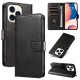 Leather Book Case for iPhone 16 Pro Max - black
