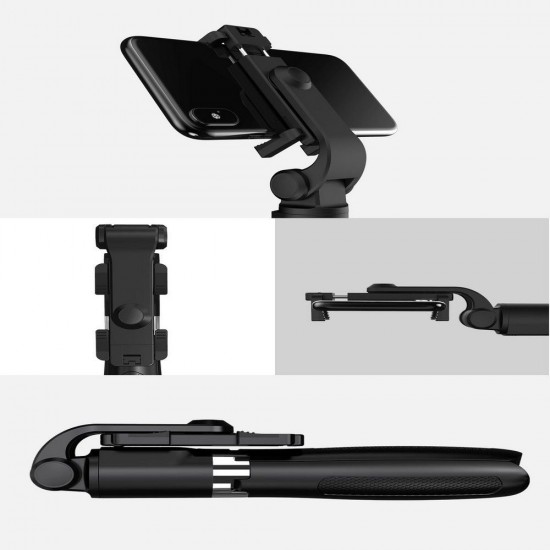 Tech-Protect L01S Bluetooth Selfie Stick with Tripod up to 70cm - Black