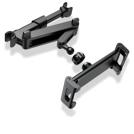 Tech-Protect V1 Telescopic Car Headrest Phone Holder - Black