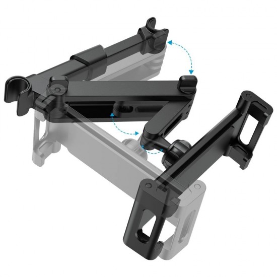 Tech-Protect V1 Telescopic Car Headrest Phone Holder - Black