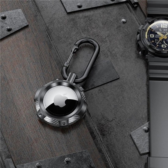 Tech-Protect TPUCarbon Case for Apple AirTag - Black