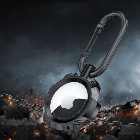 Tech-Protect TPUCarbon Case for Apple AirTag - Black