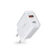 Tech-Protect C30W charger USB-C PD 30W / USB-A QC 3.0 - white