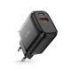 Tech-Protect C20W Charger USB-C PD 20W / USB-A QC 3.0 - Black