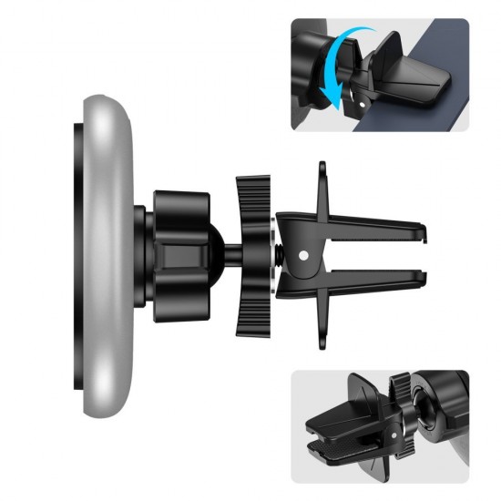 Tech-Protect A2 Car Phone Holder with MagSafe 15W Inductive Charger for Air Vent - Black