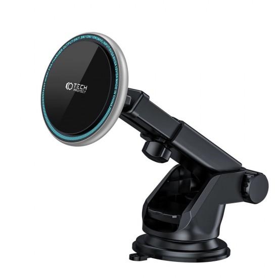 Tech-Protect A2 Car Phone Holder with MagSafe 15W Inductive Charger for Cockpit - Black