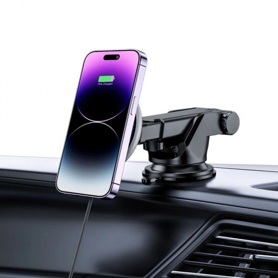 Tech-Protect A2 Car Phone Holder with MagSafe 15W Inductive Charger for Cockpit - Black