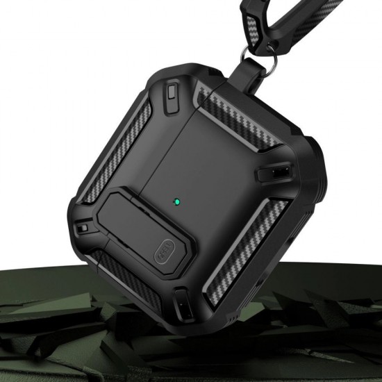 Tech-Protect X-Carbo Case for AirPods Pro 1 / 2 - Black