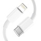 Tech-Protect C20W USB-C PD 20W / USB-A QC 3.0 Charger with USB-C / Lightning Cable - White