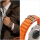 Tech-Protect Nylon Pro Strap for Apple Watch 4 / 5 / 6 / 7 / 8 / 9 / SE / Ultra 1 / 2 (42/44/45/49 mm) - Black & Orange