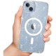 Tech-Protect FlexAir Hybrid MagSafe iPhone 13/14 Case - Clear Glitter