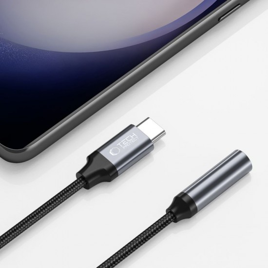 Tech-Protect UltraBoost USB-C / 3.5mm mini jack adapter - black