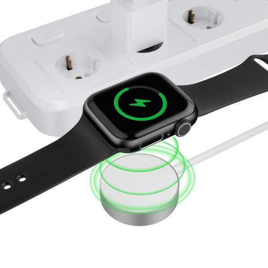 Tech-Protect UltraBoost Magnetic Inductive Charger with USB-A Connector for Apple Watch 1.2m - White
