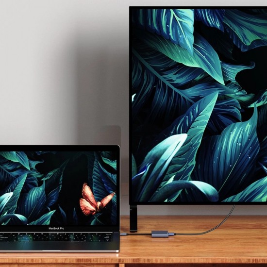 HUB Tech-Protect V1 3in1 USB-C - USB-A 3.0 / USB-C PD 100W / HDMI 4K 30Hz - gray