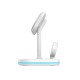 Tech-Protect QI15W-A27 3-in-1 inductive charger with MagSafe stand for smartphone / Apple Watch / AirPods - white