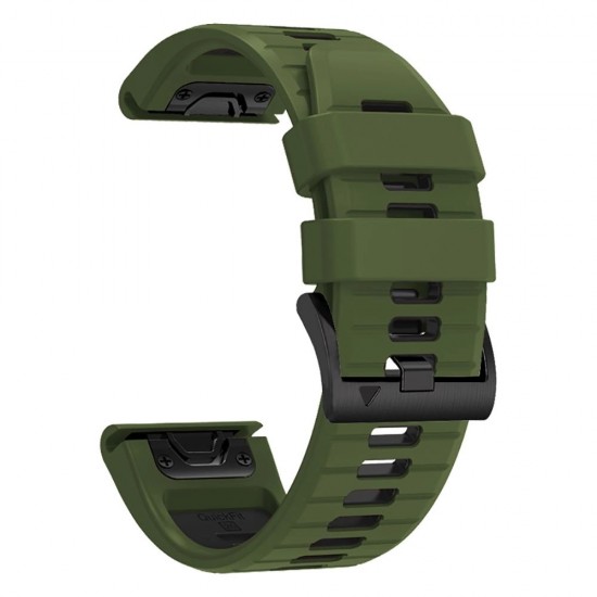 Tech-Protect IconBand Pro Strap for Garmin Fenix 3 / 5X / 3HR / 5X Plus / 6X / 6X Pro / 7X - Dark Green/Black