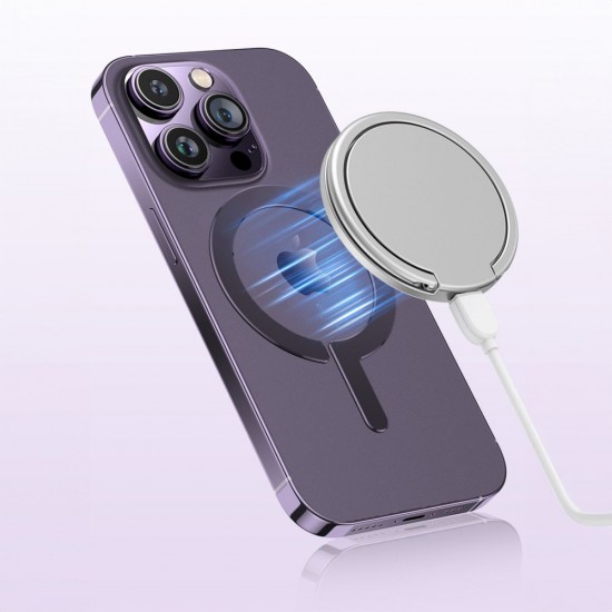 MagSafe Tech-Protect MetalRing Universal Magnetic - Black / Silver (2 pcs.)