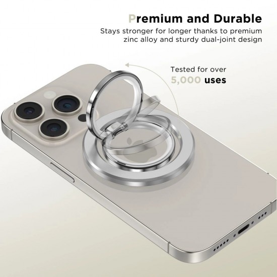 Tech-Protect MMR300 magnetic holder/ring with MagSafe - silver