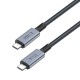 Tech-Protect UltraBoost Max USB-C 4.0 / USB-C 4.0 PD Cable 240W 8K 40Gbps 1m - Gray