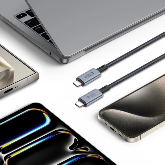Tech-Protect UltraBoost Max USB-C 4.0 / USB-C 4.0 PD 240W 8K 40Gbps 2m cable - gray