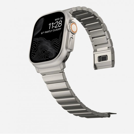 Tech-Protect SteelBand for Apple Watch 4 / 5 / 6 / 7 / 8 / 9 / SE / Ultra 1 / 2 (42/44/45/49 mm) - titanium