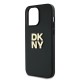 DKNY Wrist Strap Stock Logo case for iPhone 14 Pro - black