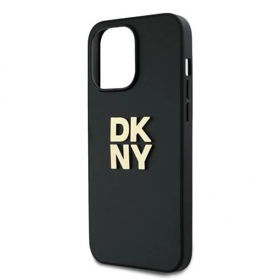 DKNY Wrist Strap Stock Logo case for iPhone 14 Pro Max - black