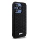 DKNY 3D Rubber Repeat Pattern case for iPhone 15 Pro - black