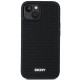 DKNY 3D Rubber Repeat Pattern case for iPhone 15 Plus - black