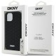 DKNY 3D Rubber Repeat Pattern case for iPhone 15/14/13 - black