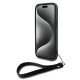 DKNY Wrist Strap Stock Logo case for iPhone 15 / 14 / 13 - black