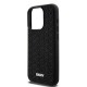 DKNY 3D Rubber Repeat Pattern case for iPhone 15 Pro Max - black